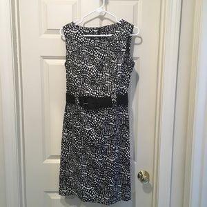 Sleeveless Belted Dress